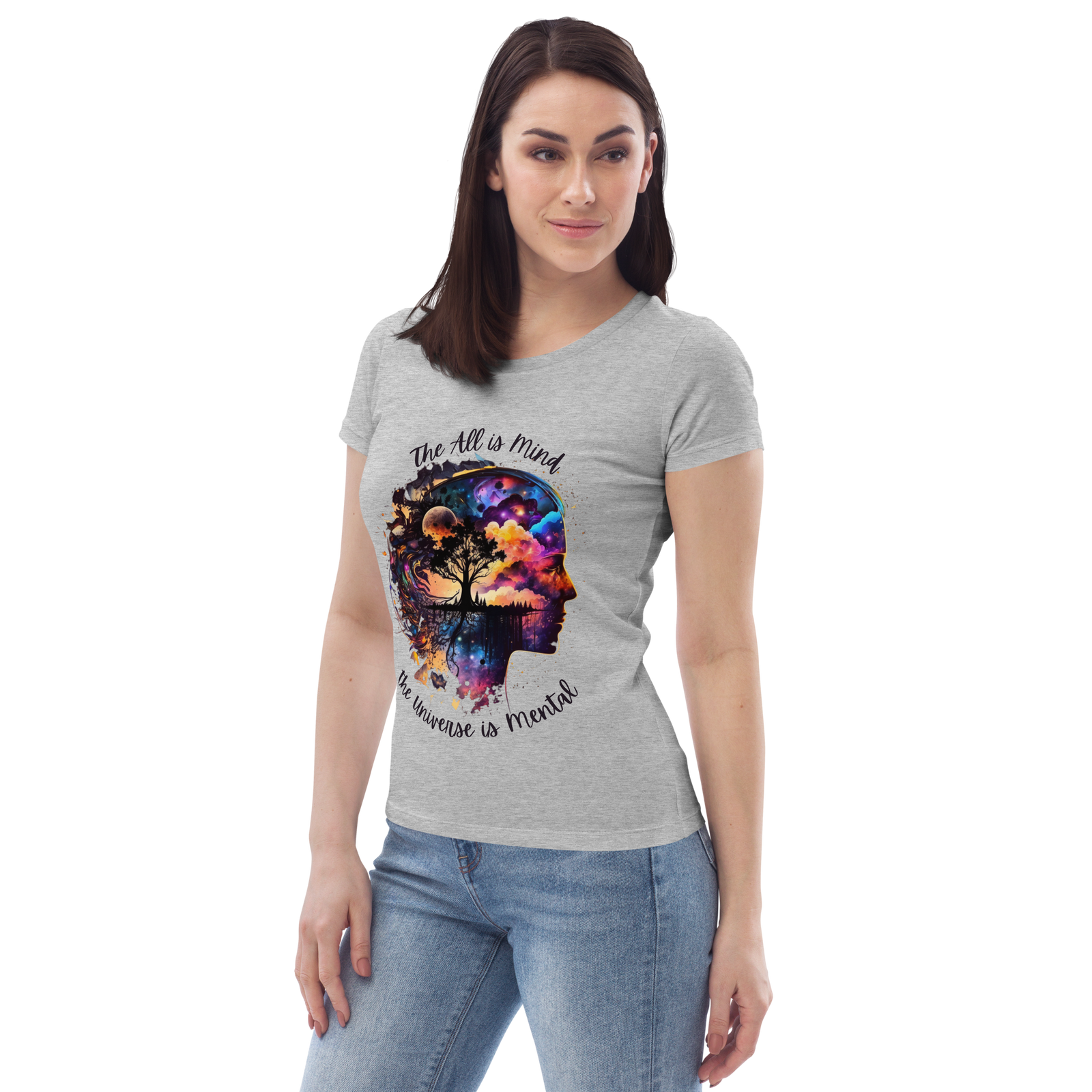 Hermetics "All is mind..." Women's fitted eco tee