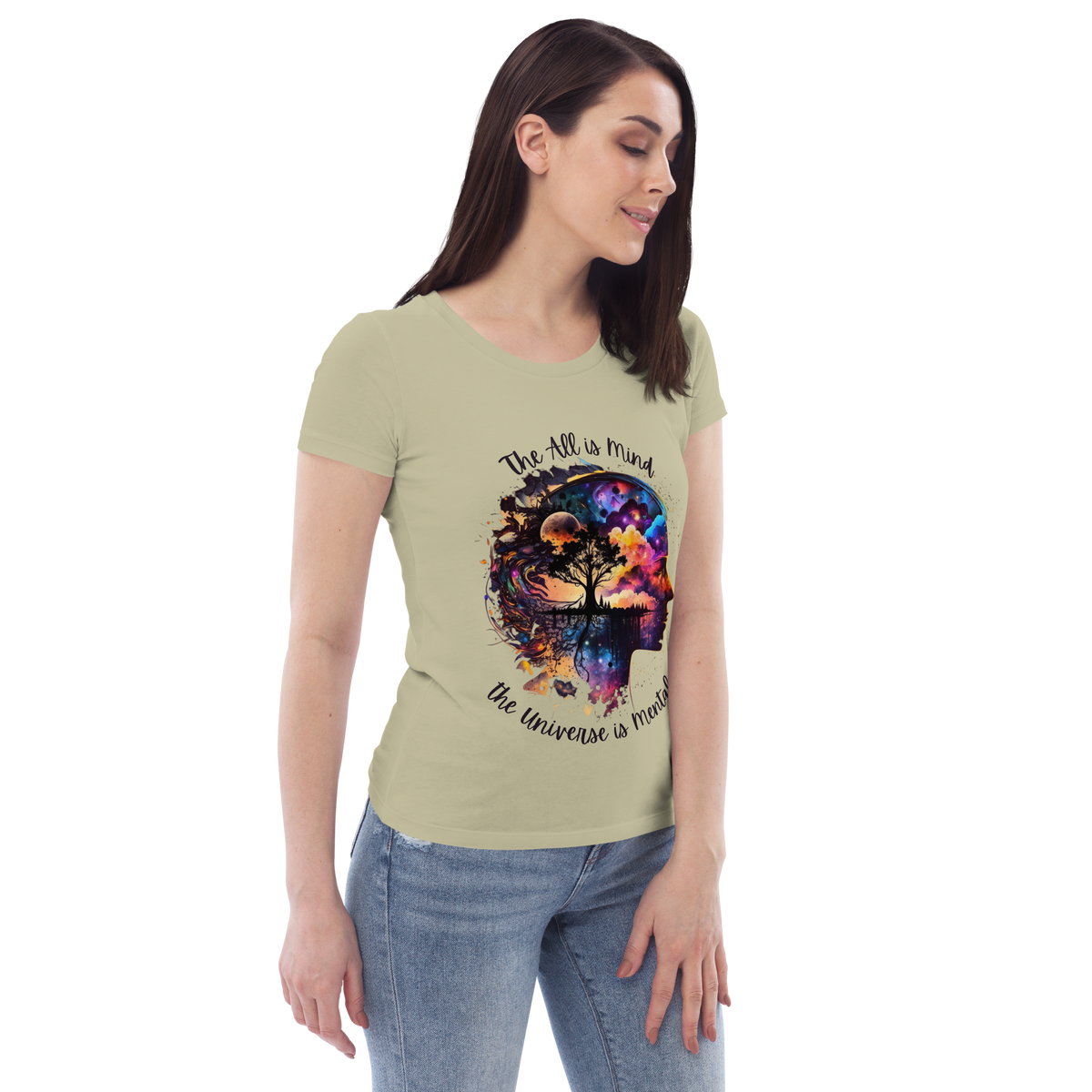 Hermetics &quot;All is mind...&quot; Women&#39;s fitted eco tee