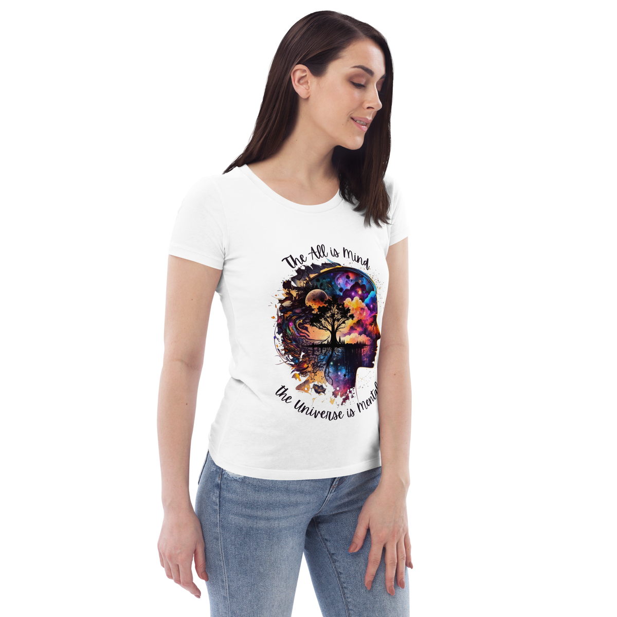 Hermetics &quot;All is mind...&quot; Women&#39;s fitted eco tee