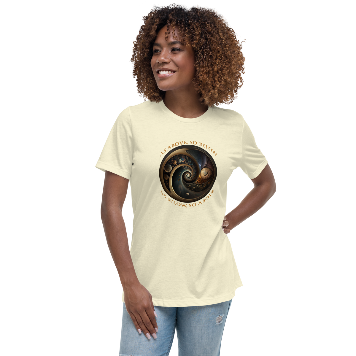 Hermetics &quot;As Above, So Below...&quot; Women&#39;s Relaxed T-Shirt