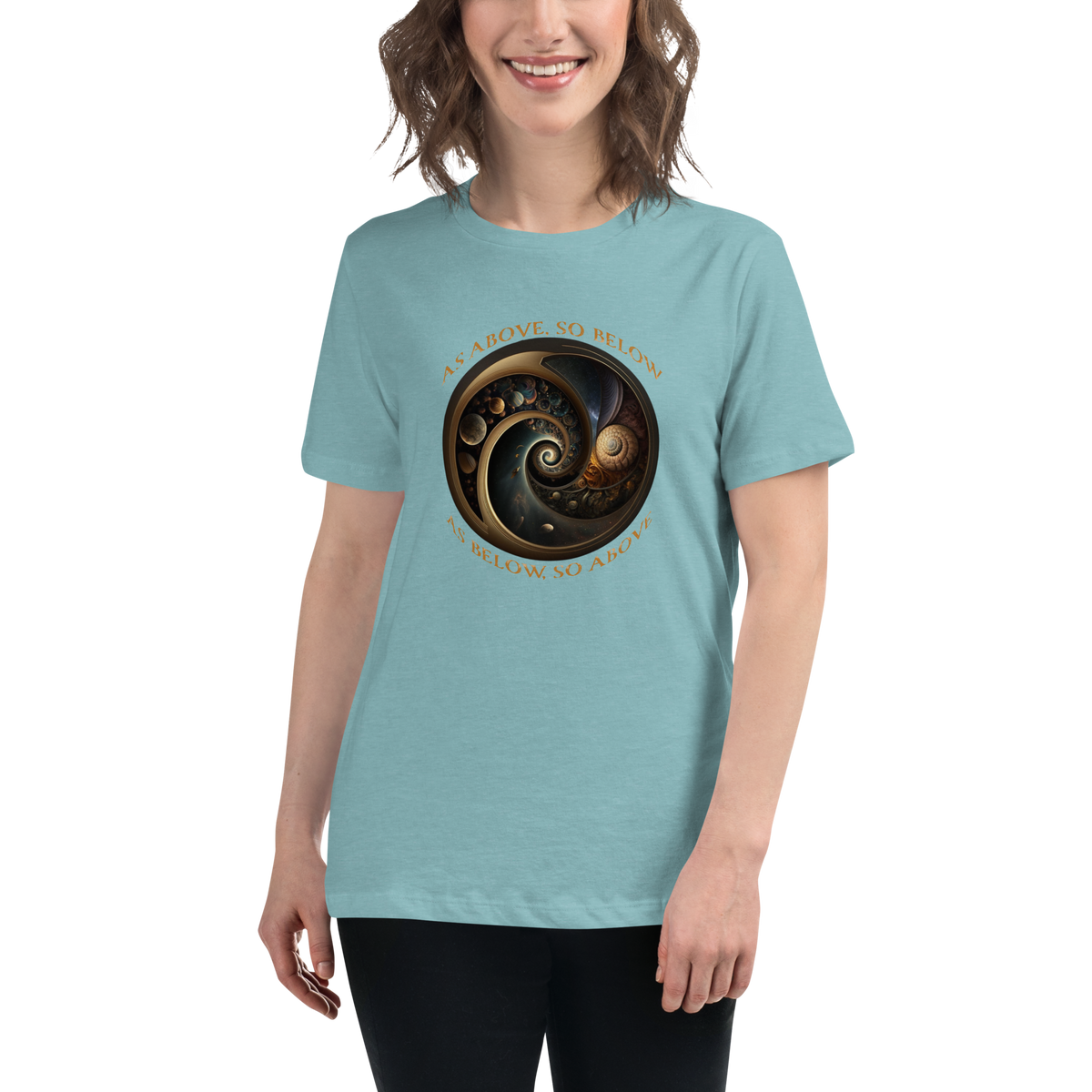 Hermetics &quot;As Above, So Below...&quot; Women&#39;s Relaxed T-Shirt